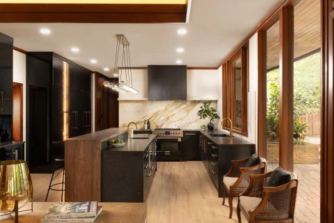 Roper Mountain Mid-Century Modern Kitchen by Tekton Builds in Greenville, SC